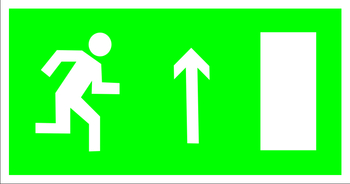 E11 направление к эвакуационному выходу (правосторонний) (пластик, 300х150 мм) - Знаки безопасности - Эвакуационные знаки - Магазин охраны труда Протекторшоп